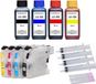 Brother Cartouches d'encre rechargeables, compatibles avec LC-123, plus 400 ml d'encre de recharge