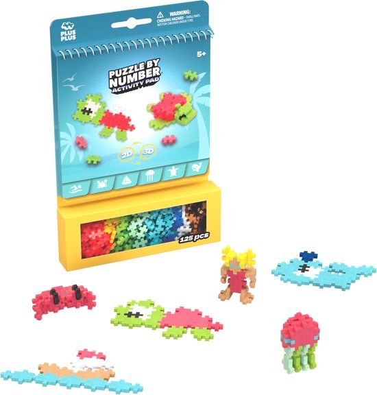 Plus-Plus Activity Pad – Puzzle by Number - Oceaan - 3991