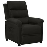 VidaXL Fauteuil réglable tissu noir
