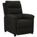 VidaXL Fauteuil réglable tissu noir