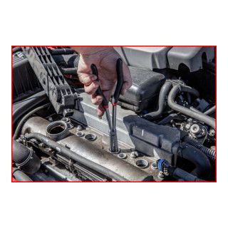 KS Tools bougiestekker dubbele aansluittang Ø 8,0 mm, lang