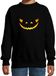 Bellatio Decorations Duivel gezicht Halloween - verkleed sweater - zwart - voor kinderen - horror trui / kleding / kostuum 122/128