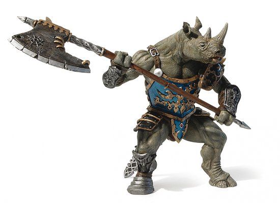Papo Mutant Neushoornman Speelfiguur