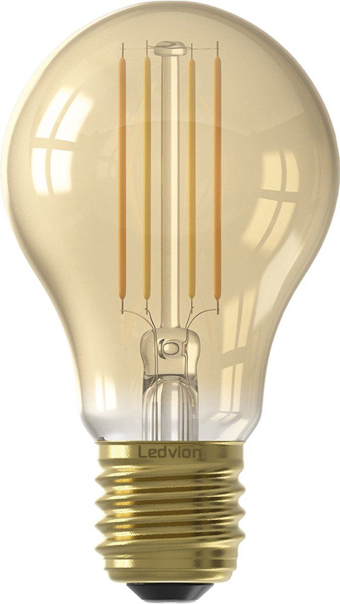 LEDVION Dimbare E27 LED Lamp Filament - 7.5W - 2100K - 806 Lumen