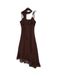 VERO MODA Cocktailjurk 'VMSabrina' donkerbruin