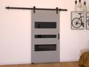 LITAFO Porte coulissante 86 cm gris