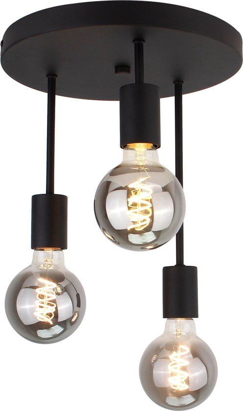 Chericoni Verlichting Chericoni Basic Plafondlamp - 3 lichts - Ø30 cm - Zwart