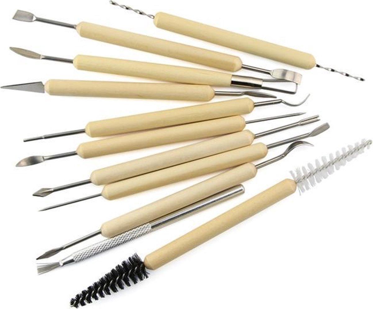 Miro Ecommerce kleigereedschap - Aardewerk gereedschap - Boetseergereedschap - 11 stuks