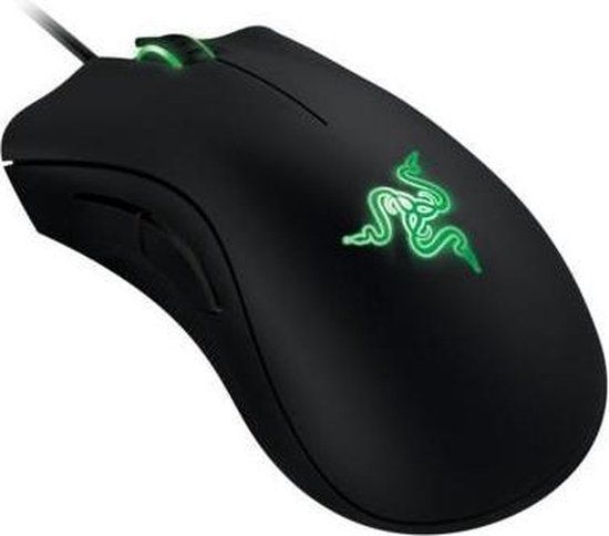 RAZER Deathadder Essential - Ergonomic Gaming Mouse - 6400 DPI - Black/Green