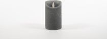 Annas Collection Rustic Wax Candle Moving Flame 7,5 x 12,5 cm Grey