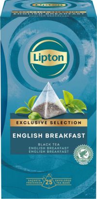 Lipton Exclusive Selection thee English Breakfast 25 Pyramide zakjes