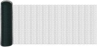 vidaXL Zeshoekig gaashek met palen 10 x 0,5 m PVC-Coated Staal Groen