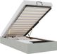 vidaXL Bedframe zonder matras 100x200 cm velours lichtgrijs