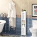 OEM Shenzhen Haorui Industrial Technology Co., Ltd. Bathroom Cabinet 22D x 26W x 118H centimetres, white