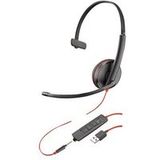 Plantronics Poly Blackwire C3215 - 3200 Series - Headset - On-Ear - Wired - USB, 3.5mm Jack