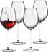 Royal Leerdam Set van vier wijnglazen, model Plisse, inhoud 500 ml