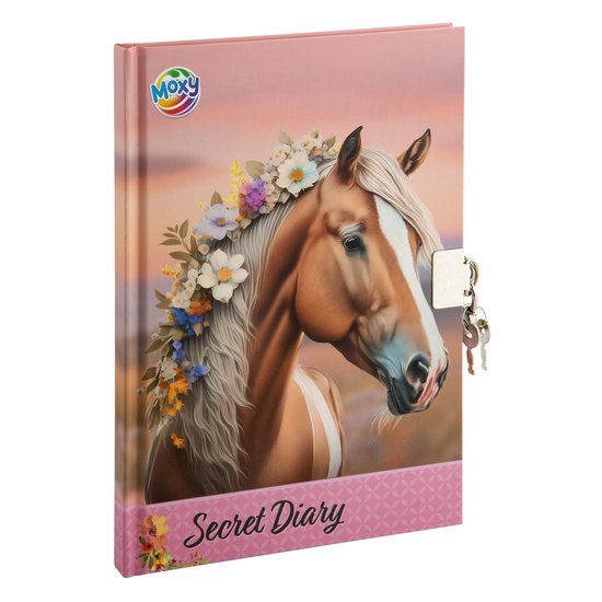 Creative Craft Group Dagboek Paarden voor Kinderen met slotje - A5 - 60 Pagina's - Paarden Dagboek voor Meisjes