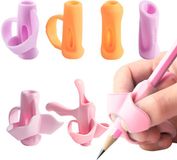 Merkloos Potloodgreep - Ergonomische schrijfhulp voor kinderen - Ter verbetering van de schrijfhouding - Meerkleurig, 6 stuks