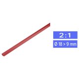 TRU COMPONENTS 1225454 Krimpkous zonder lijm Rood 19 mm 9 mm Krimpverhouding:2:1 per meter