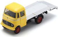 Schuco Mercedes Benz L319 (autotransporter), geel