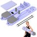 StarTech Pilates-bord 8-in-1 trainingsapparaat Opvouwbaar Verstelbaar Met weerstandsbanden Antislip oppervlak Lila