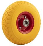 Merkloos Steekwagenwiel 3.00-4 anti-lek PU (260×85) naafgat Ø 20 mm