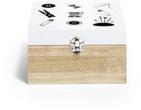 Prym Assortimentsbox hout motief naaien