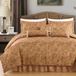 Chezmoi Collection Adelle 7-delige paisley jacquard geborduurd dekbed beddengoedset, California kingsize