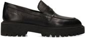 Manfield - Femme - Mocassins en cuir noir - Taille 37