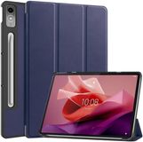 Selected by GSMpunt.nl Lenovo Tab P12 Hoes Tri-Fold Book Case met Standaard Blauw