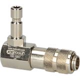 KS Tools 150.1957 Koelsysteembajonetadapter, 90° gebogen