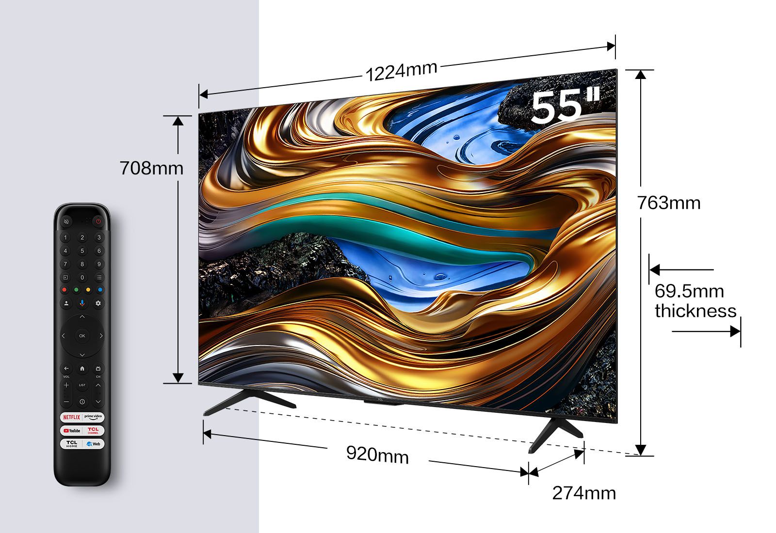 TCL 55P79B / LED screen / 55 inch / 2024