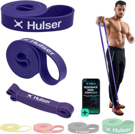 Hulser Resistance band 16 tot 40 kg - 104 / 208 cm - Paars