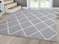 Mia's Teppiche "Anna" Tapijt, woonkamer, laagpolig, 080 x 300 cm, ruiten, grijs