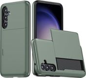 Selected by GSMpunt.nl Samsung Galaxy A56 / A36 Hoesje met Slider Kaarthouder Back Cover Groen