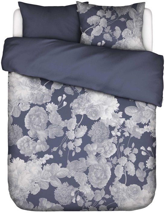 Essenza Eunice Dekbedovertrek Nightshadow blue - Lits-Jumeaux XL – 260x200/220 cm