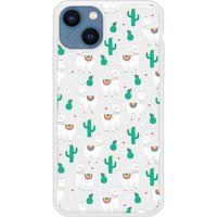 Cactus et Alpaga Bedrukt siliconen hoesje compatibel met iPhone 13