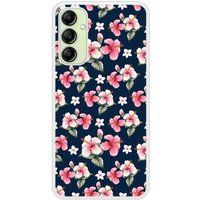 Samsung Beschermende siliconen case compatibel met Galaxy A14 5G Hibiscus Vintage