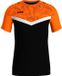 Jako Iconic T-Shirt Heren - Zwart / Fluo Oranje | Maat: L