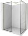 Mexen Kioto paroi de douche Walk-in 90 x 90 , bordure noire, or