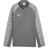 PUMA teamLIGA26 Training 1/4 Zip Top Jr Sweat Jackets; 140, Plat Medium Grijs Wit-Plat Lichtgrijs