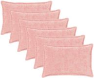 vidaXL - Kussensloop - 6 stuks - Roze - 30 x 50 cm