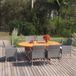 Maison Exclusive - Ensemble de jardin, 7 pièces, en polyrotin, gris