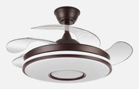 FABRILAMP 165391402 Plafondventilator met verlichting Kastanjebruin 32W 6 Snelheden Afstandsbediening 107 cm