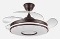 FABRILAMP 165391402 Plafondventilator met verlichting Kastanjebruin 32W 6 Snelheden Afstandsbediening 107 cm