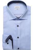 Seidensticker 849540 Chemise d'affaires à manches longues coupe ajustée Taille 41, bleu clair