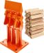 Relaxdays Houtsplijter - oranje - 10x18x8 cm - staal - handmatig