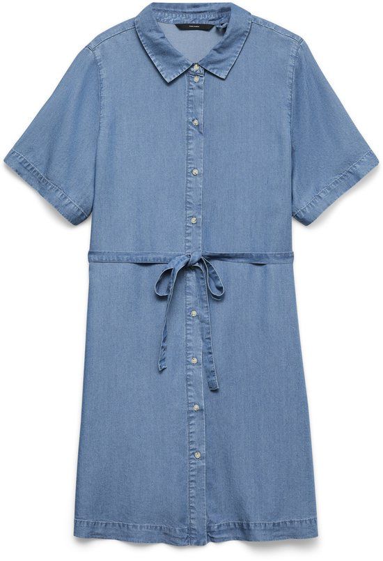 Vero Moda VMBREE Korte jurk Lyocell Denim XL Medium Blue Denim