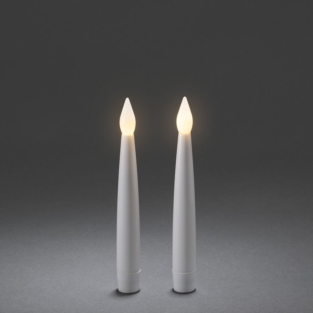 KONSTSMIDE 1876-210 - Candlelight - 18cm - Warm Wit - Wit