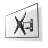 Nedis TV-muurbeugel, draai- en kantelbaar - 26 - 42 inch - Zwart